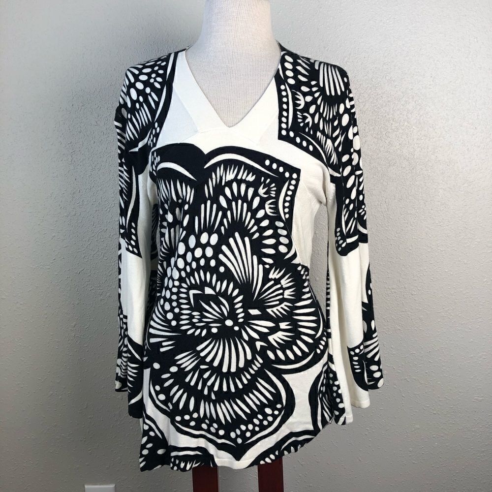 V Neck Tunic by Red Size Medium